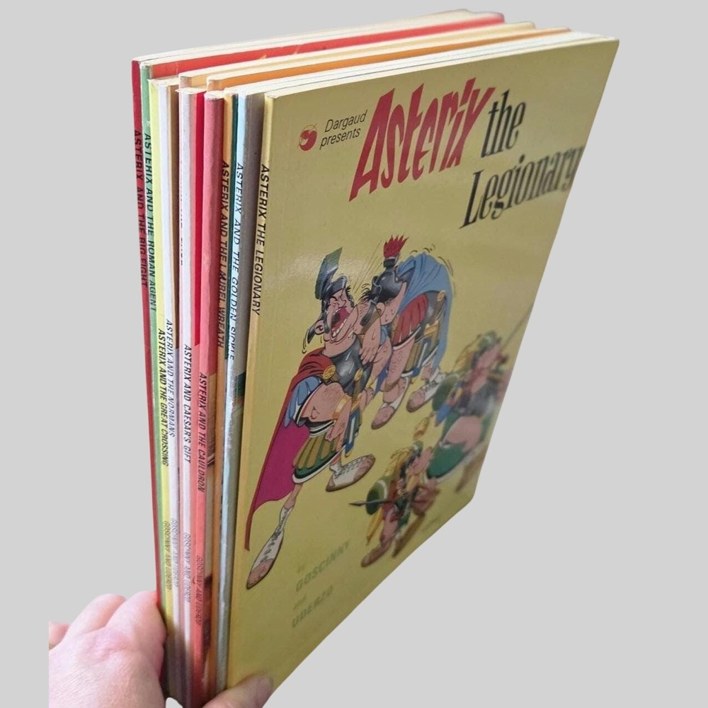 Asterix Comic Books Lot 12 Vintage Paperback Goscinny Uderzo Dargaud English